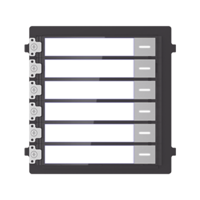 HIKVISION - Módulo de Botones Para Videoportero Modular / Llamada de un solo Toque / Soporta Hasta 6 Monitores Principales