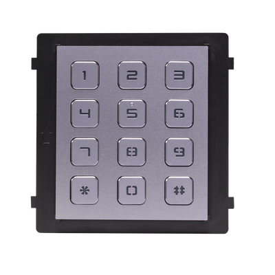 HIKVISION - Módulo de Teclado para Frente de Calle  Modular / Desbloqueo de Puerta Mediante Código / Llamada a monitor.