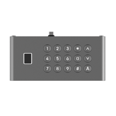 HIKVISION - Módulo de Teclado y Huella Digital para Frente de Calle IP DS-KD9633-WBE6/ Conexión USB-C / 15 Botones / IP65 / IK07