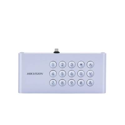 HIKVISION - Módulo de Teclado para Frente de Calle IP DS-KD9633-WBE6 / Conexión USB-C / 15 Botones / IP65 / IK07