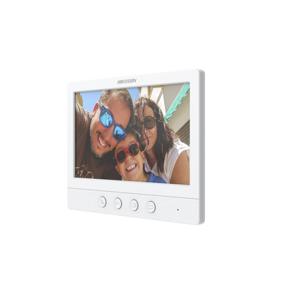 HIKVISION - Monitor adicional 7" para Videoportero TurboHD / Botónes Mecanicos / Compatible con DSKIS212 / DSKB2412TIM