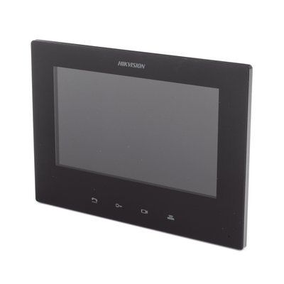 HIKVISION - Monitor IP Lite  (No touch) para Videoportero IP / Apertura Remota y Video en Vivo /  PoE Estándar / Principal o Esclavo