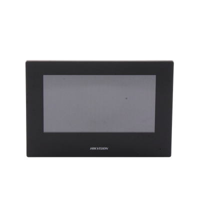 HIKVISION - Monitor IP Lite TOUCH 7" para Videoportero IP / Vídeo en Vivo / PoE Estándar / Apertura Remota / Llamada Entre Monitores / Audio de dos vías