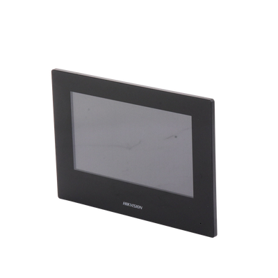 HIKVISION - Monitor IP Lite TOUCH 7" para Videoportero IP / Vídeo en Vivo / PoE Estándar / Apertura Remota / Llamada Entre Monitores / Audio de dos vías