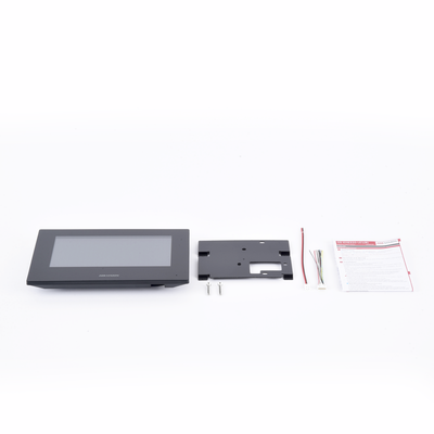 HIKVISION - Monitor IP Lite TOUCH 7" para Videoportero IP / Vídeo en Vivo / PoE Estándar / Apertura Remota / Llamada Entre Monitores / Audio de dos vías