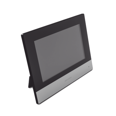 HIKVISION - Monitor IP WiFi Touch Screen 7" para Videoportero IP  / Vídeo en Vivo / PoE Estándar / Apertura Remota / Llamada Entre Monitores / Audio de dos vías / Policarbonato