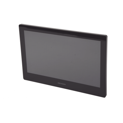 HIKVISION - Monitor Touch Screen 10" para Videoportero IP / Estético / Video en Vivo / WiFi / Apertura Remota / llamada entre monitores / Audio de dos vías / Policarbonato