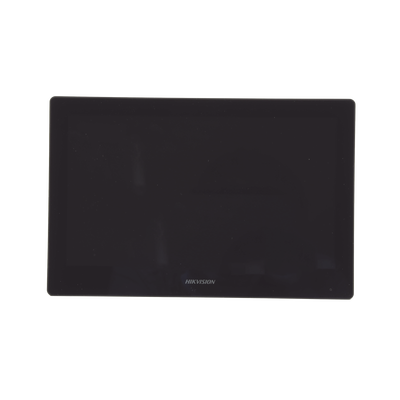 HIKVISION - Monitor Touch Screen 10" para Videoportero IP / Estético / Video en Vivo / WiFi / Apertura Remota / llamada entre monitores / Audio de dos vías / Policarbonato