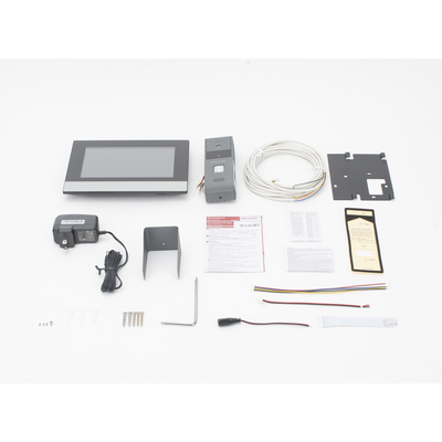 HIKVISION - Kit de Videoportero Analógico de Metal / IP a 4 Hilos con Función de Llamada a App Hik-Connect / Monitor se Conecta a Internet por Cable o WiFi y por 4 Hilos al Frente de Calle  IP65 / Expandible a Mas Equipos