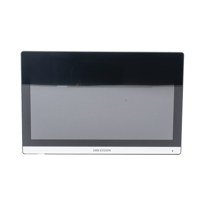 HIKVISION - Kit de Videoportero Hibrido TurboHD con Pantalla LCD touch de 7" Wi-Fi / Frente de Calle para Exterior Metalico / 720p (1 Megapíxel )117° de Visión (Gran Angular) / Llamada a App Hik-Connect
