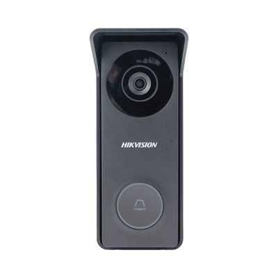 HIKVISION - Kit de Videoportero Hibrido TurboHD con Pantalla LCD touch de 7" Wi-Fi / Frente de Calle para Exterior Metalico / 720p (1 Megapíxel )117° de Visión (Gran Angular) / Llamada a App Hik-Connect