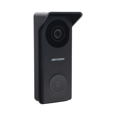 HIKVISION - Kit de Videoportero Hibrido TurboHD con Pantalla LCD touch de 7" Wi-Fi / Frente de Calle para Exterior Metalico / 720p (1 Megapíxel )117° de Visión (Gran Angular) / Llamada a App Hik-Connect