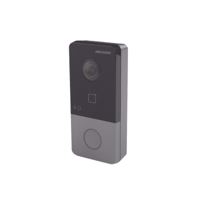 HIKVISION - Videoportero IP 2 Megapixel / PoE Estandar / IP65  / Apertura desde Hik-connect / Soporta 1 Departamento y Hasta 6 Monitores / Soporta Tarjetas Mifare / 1 Salida Relay