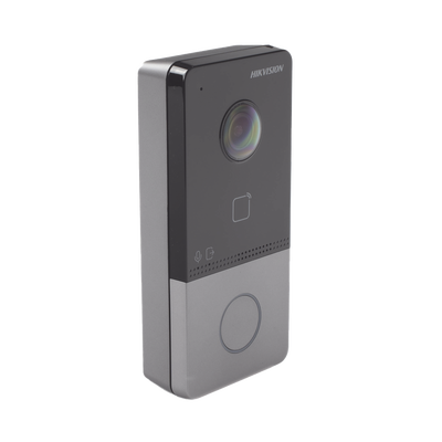 HIKVISION - Videoportero IP 2 Megapixel / PoE Estandar / IP65  / Apertura desde Hik-connect / Soporta 1 Departamento y Hasta 6 Monitores / Soporta Tarjetas Mifare / 1 Salida Relay
