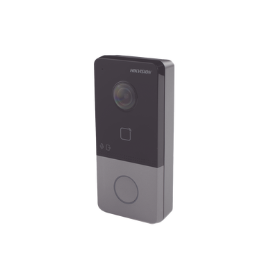 HIKVISION - Videoportero IP 2 Megapixel / PoE Estandar / IP65  / Apertura desde Hik-connect / Soporta 1 Departamento y Hasta 6 Monitores / Soporta Tarjetas Mifare / 1 Salida Relay