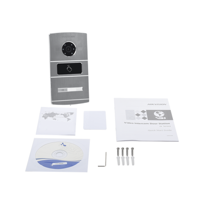 HIKVISION - Frente de Calle IP 1.3 Megapixel / Lector de Tarjetas MIFARE para Función de Acceso / Compatible con Videoportero IP HIKVISION