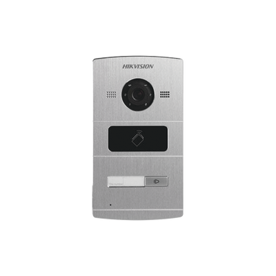 HIKVISION - Frente de Calle IP 1.3 Megapixel / Lector de Tarjetas MIFARE para Función de Acceso / Compatible con Videoportero IP HIKVISION