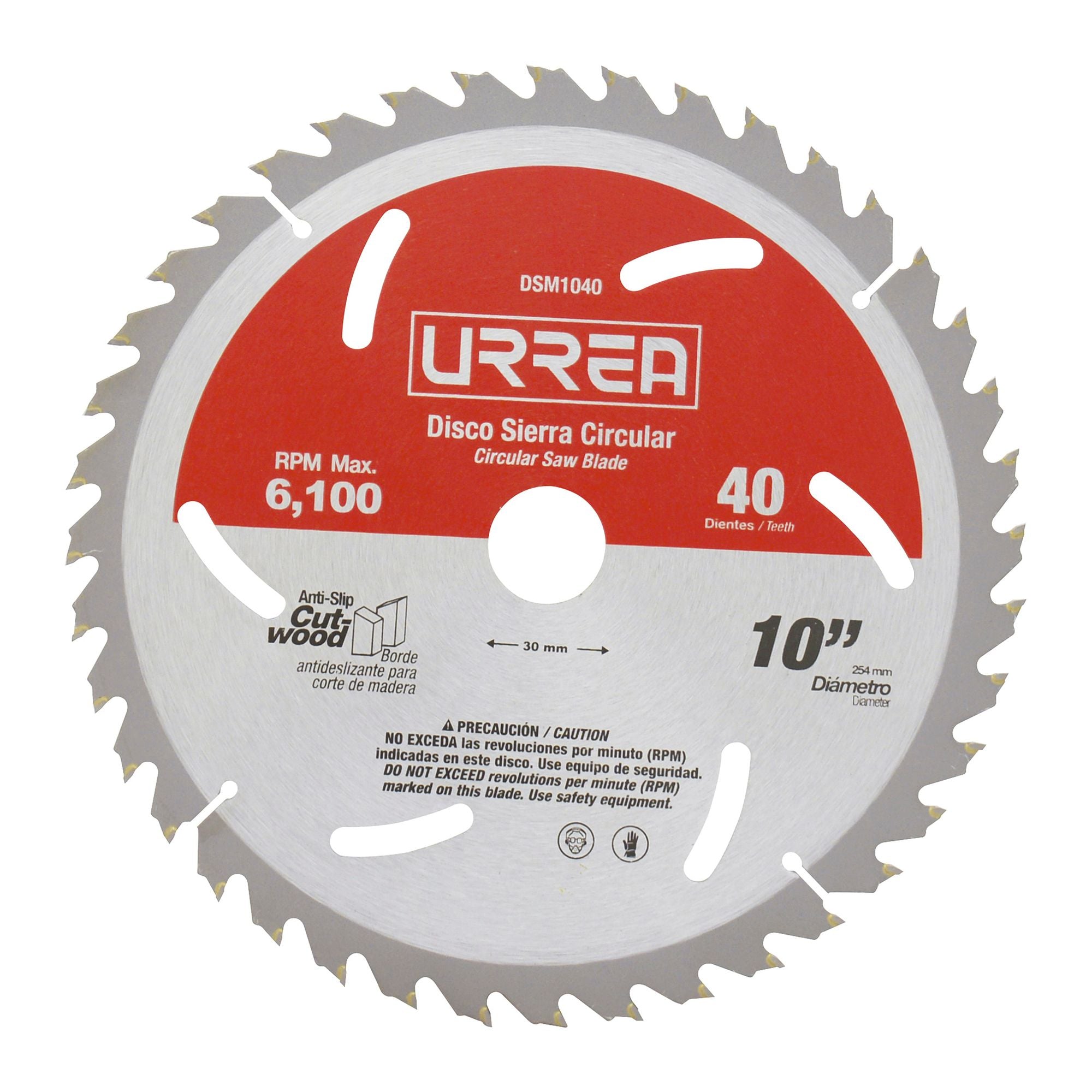 Urrea - Disco sierra circ 40dt 10 in