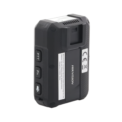 HIKVISION - Body Camera Portátil / Grabación a 1920 × 1080p / Pantalla Frontal 1.77" TFT / Conexión Remota 4G / WiFi / GPS / Fotos de Hasta 40 Megapixel / IP68 / H.265 / 128 GB de Almacenamiento / Microfono Integrado
