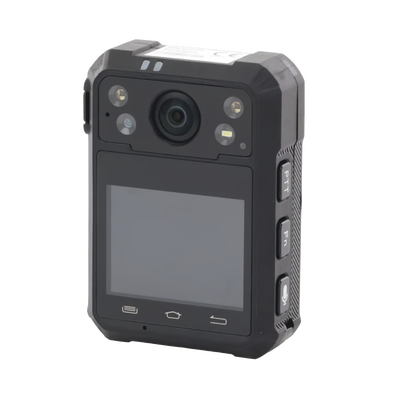 HIKVISION - Body Camera Portátil / Grabación a 1920 × 1080p / Pantalla Frontal 1.77" TFT / Conexión Remota 4G / WiFi / GPS / Fotos de Hasta 40 Megapixel / IP68 / H.265 / 128 GB de Almacenamiento / Microfono Integrado