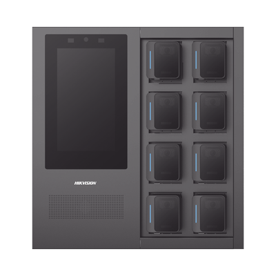 HIKVISION - Estación de Carga y Respaldo de Información para Bodycam HIKVISION / Acceso por Reconocimiento Facial / Incluye 1 HDD de 2 TB