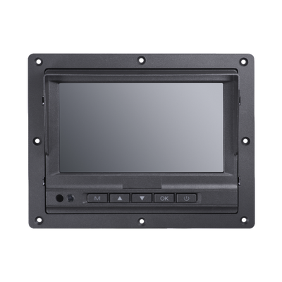 HIKVISION - Monitor y Botones de 7" LCD / Compatible con DVR Móvil HIKVISION / Conector Tipo Aviación