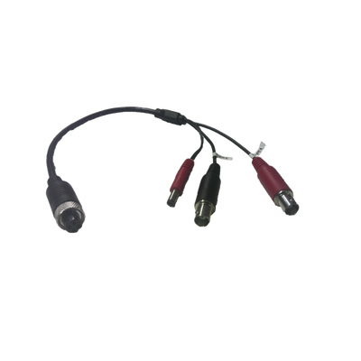 HIKVISION - Cable Adaptador Tipo Aviación a BNC para Cámaras en DVR Móvil HIKVISION / 30 cm de Largo