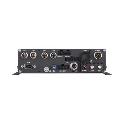 HIKVISION - DVR Móvil 1080P / 4 Canales TURBO + 4 Canales IP / Soporta 4G / WiFi / GPS / Soporta HDD / Entrada y Salida de Alarmas / Salida de Vídeo