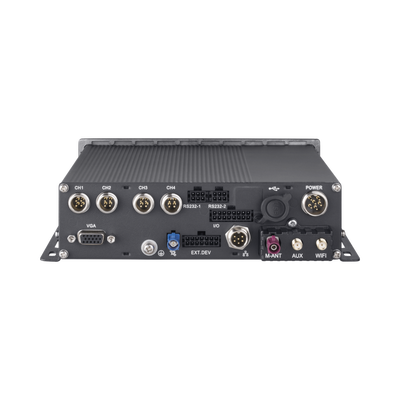 HIKVISION - DVR Móvil 1080P / 4 Canales TURBO + 4 Canales IP / Soporta 4G / WiFi / GPS / Soporta HDD / Entrada y Salida de Alarmas / Salida de Vídeo