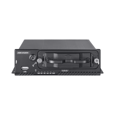 HIKVISION - DVR Móvil 1080P / 4 Canales TURBO + 4 Canales IP / Soporta 4G / WiFi / GPS / Soporta HDD / Entrada y Salida de Alarmas / Salida de Vídeo