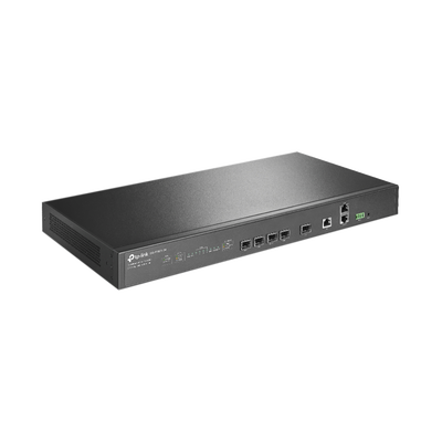 TP-LINK - Delta Stream - OLT de 4 puertos GPON / Conexión de hasta 512 ONUs / 1 Puerto Gigabit RJ45 Uplink /  1 Puertos SFP+ Uplink / Fuentes Redundantes AC- DC (incluidas) / Administración desde la nube (DPMS)