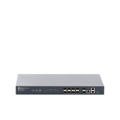 TP-LINK - Deltra Stream - OLT de 8 Puertos GPON  / Conexión Hasta 1,024 ONUs / 1 Puerto Gigabit RJ45 Uplink / 2 Puertos SFP+ 10GbE Uplink / Fuentes Redundantes AC-AC (incluidas) /  Administración desde la Nube Sin Costo (DPMS)