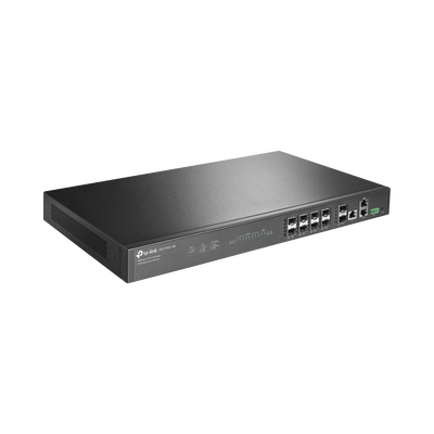 TP-LINK - Deltra Stream - OLT de 8 Puertos GPON  / Conexión Hasta 1,024 ONUs / 1 Puerto Gigabit RJ45 Uplink / 2 Puertos SFP+ 10GbE Uplink / Fuentes Redundantes AC-AC (incluidas) /  Administración desde la Nube Sin Costo (DPMS)