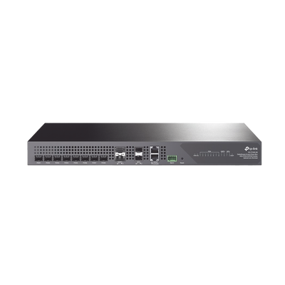 TP-LINK - Deltra Stream - OLT de 8 Puertos XGSPON & GPON Combo / Conexión Hasta 2,048 ONUs / 2 Puerto 40G QSFP+ Uplink / 2 Puertos SFP+ 10G Uplink / Fuentes Redundantes AC-AC (incluidas) /  Administración desde la Nube Sin Costo (DPMS)