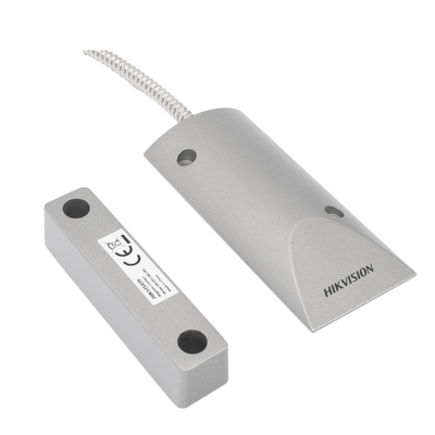 HIKVISION - Contacto Magnético de Uso Rudo / Uso en Cortinas o Puertas de Emergencia de Metal o Madera / Interior