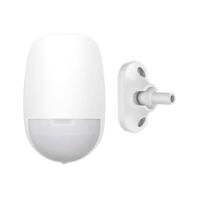 HIKVISION - Detector PIR Cableado Interior de Doble Tecnología PIR y Microondas / Inmunidad a Mascotas 10 Kg / Detección de 12 mts / Ángulo de 85.9° de Cobertura + Montaje Universal