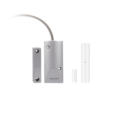 HIKVISION - (AX PRO)Kit  Contacto Magnético Inalámbrico + 2 ZONAS PARA AGREGAR SENSORES CABLEADOS / 3 en 1 / Soporta 2 Zonas Cableadas/Magnetico de uso rudo cableado