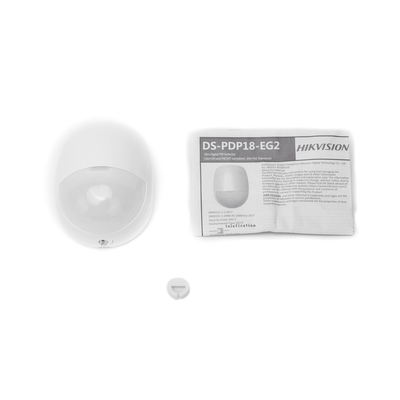 HIKVISION - Detector PIR Cableado para Interior / Inmunidad a Mascotas / Rango de Detección de 18 mts / Angulo de 85.9° de Cobertura