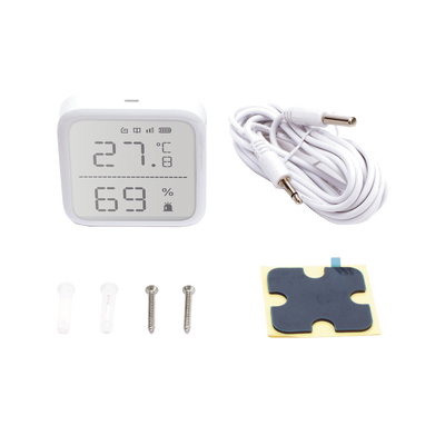 HIKVISION - (AX PRO) Detector de Temperatura y Detector de Humedad Inalámbrico / 2.7" de Tamaño / Uso en Interior / Rango de Detección desde  -35°C hasta 99°C