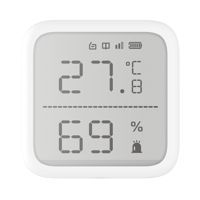 HIKVISION - (AX PRO) Detector de Temperatura y Detector de Humedad Inalámbrico / 2.7" de Tamaño / Uso en Interior / Rango de Detección desde  -35°C hasta 99°C