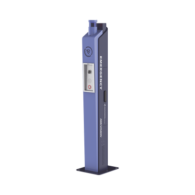HIKVISION - Estación de Pánico con Videollamada (Cámara de 2 Megapixel) / Sirena Integrada (Azul y Rojo) / Alarma Integrada / Protección IP65