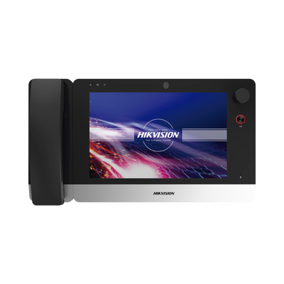 HIKVISION - Estación Maestra IP Para Recepción de Alarma de Pánico / Cámara 2 Megapixel / Pantalla Táctil 10" / Micrófono y Bocina Integrado