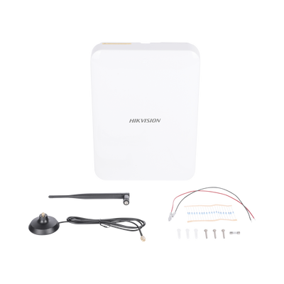 HIKVISION - Panel de Alarma Híbrido IP (Versión 2.0) / Wi-Fi / (8 Zonas Cableadas Directas al Panel / 56 Zonas Expandibles: Inalámbricas o Cableadas por Medio de Módulos) / Soporta Integración de Batería de Respaldo