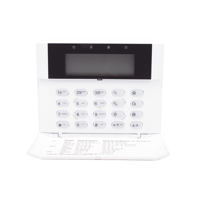 HIKVISION - (AX HYBRID PRO) Teclado Compatible con el Panel Hybrid Pro Hikvision DS-PHA64-LP y DS-PHA64-LP(B) / Pantalla LCD / 2 zonas cableadas / 1 salida de alarma / 64 Llaveros