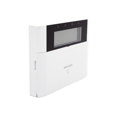 HIKVISION - (AX HYBRID PRO) Teclado Compatible con el Panel Hybrid Pro Hikvision DS-PHA64-LP y DS-PHA64-LP(B) / Pantalla LCD / 2 zonas cableadas / 1 salida de alarma / 64 Llaveros