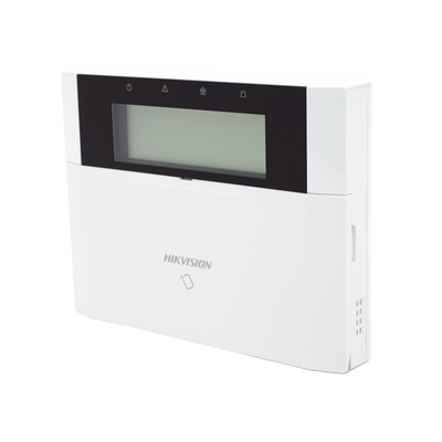 HIKVISION - (AX HYBRID PRO) Teclado Compatible con el Panel Hybrid Pro Hikvision DS-PHA64-LP y DS-PHA64-LP(B) / Pantalla LCD / 2 zonas cableadas / 1 salida de alarma / 64 Llaveros
