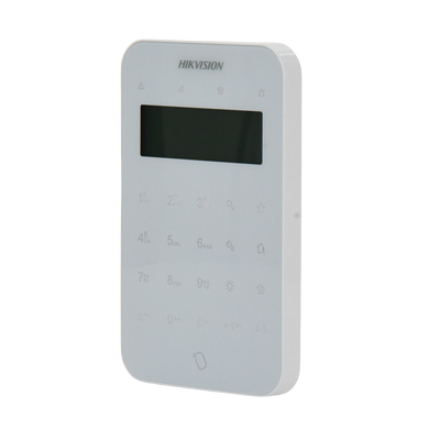 HIKVISION - (AX PRO) Teclado Inalámbrico con Pantalla LCD para Armado y Desarmado / Funciones de Automatización para control de Relevadores