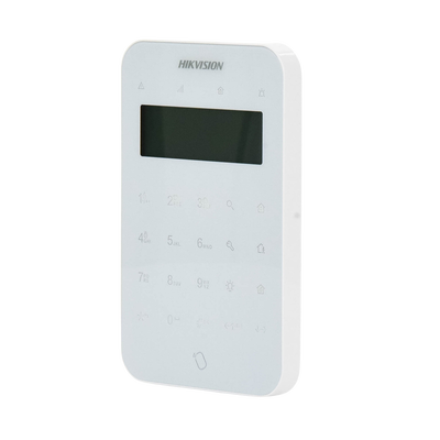 HIKVISION - (AX PRO) Teclado Inalámbrico con Pantalla LCD para Armado y Desarmado / Funciones de Automatización para control de Relevadores
