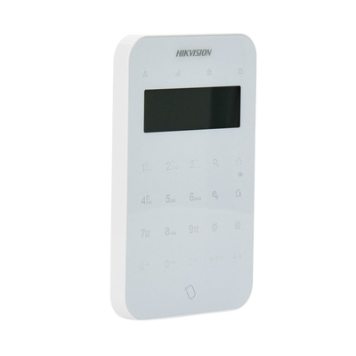 HIKVISION - (AX PRO) Teclado Inalámbrico con Pantalla LCD para Armado y Desarmado / Funciones de Automatización para control de Relevadores