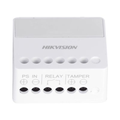 HIKVISION - (AX PRO) Relevador Inalámbrico / 1 Entrada de Alarma 24/7 / 1 Salida de Relevador 0 a 36 Vcc (Max. 5 A)